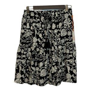 Knox Rose Women’s Tiered Floral Skirt Size S Rayon Above Knee Boho